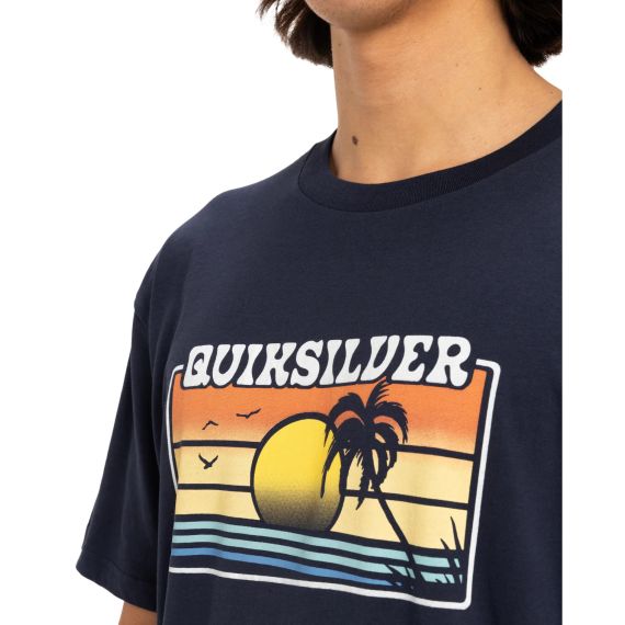 Quiksilver Ανδρικό Κοντομάνικο T-Shirt EQYZT08065-KTP0 Sun Faded Navy - T-Shirt  στο Bodyman