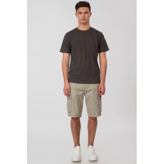 Rebase Ανδρική Βερμούδα Cargo 251RMSHO-7001 Ice Grey - Βερμούδες στο Bodyman