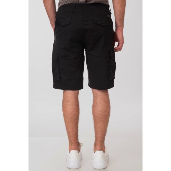 Rebase Ανδρική Βερμούδα Cargo 251RMSHO-7001 Black - Βερμούδες στο Bodyman