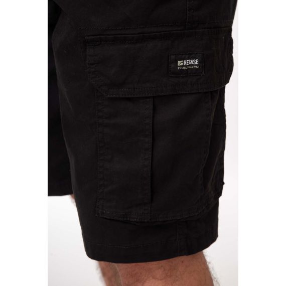 Rebase Ανδρική Βερμούδα Cargo 251RMSHO-7001 Black - Βερμούδες στο Bodyman
