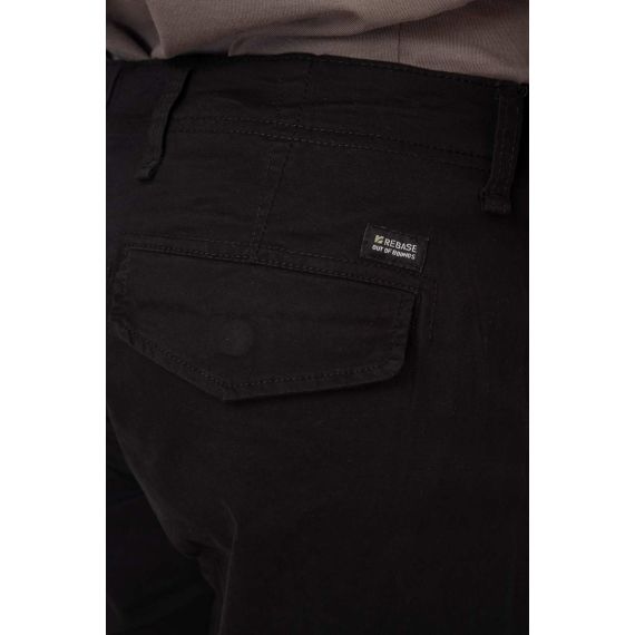 Rebase Ανδρική Βερμούδα Cargo 251RMSHO-7001 Black - Βερμούδες στο Bodyman