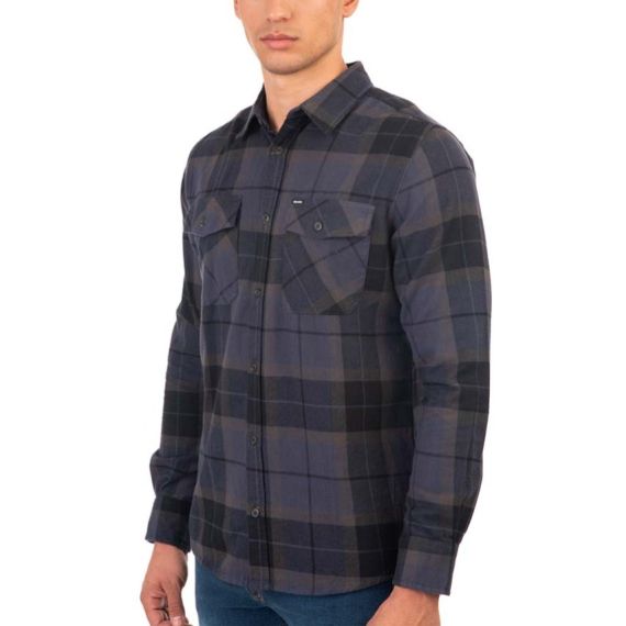 Rebase Ανδρικό Πουκάμισο 242RGS-5007 Navy Blue - Μακρυμάνικα Πουκάμισα  στο Bodyman