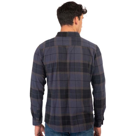 Rebase Ανδρικό Πουκάμισο 242RGS-5007 Navy Blue - Μακρυμάνικα Πουκάμισα  στο Bodyman
