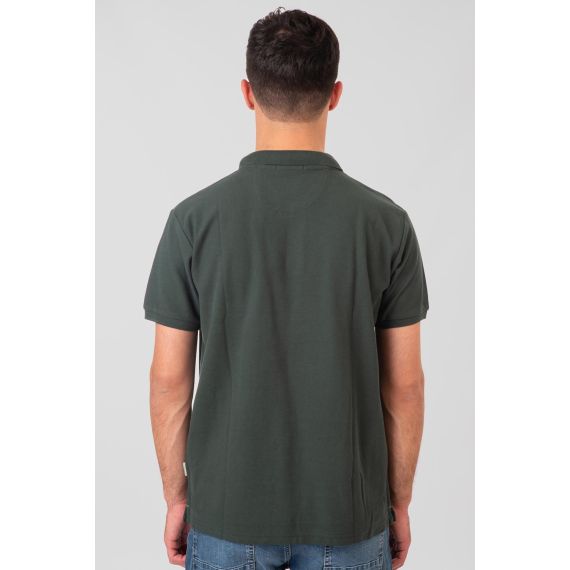 Rebase Ανδρική Μπλούζα  Polo Βαμβακερή 251RPS-3032 Forest Green - Polo μπλούζες στο Bodyman