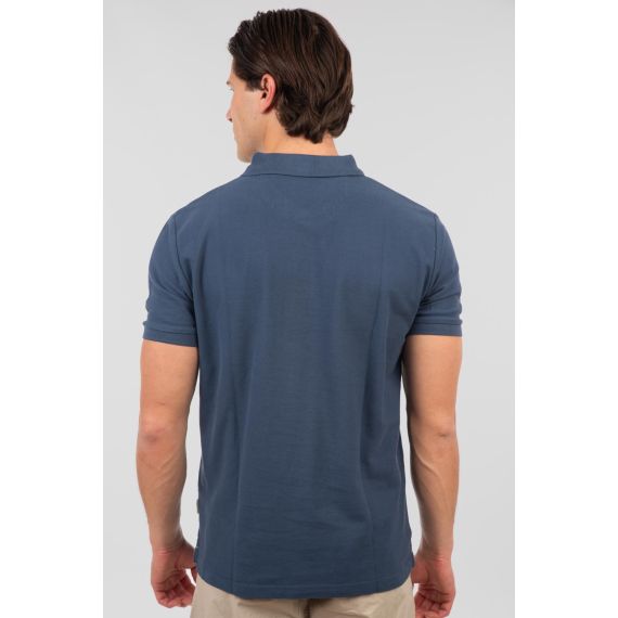 Rebase Ανδρική Μπλούζα  Polo Βαμβακερή 251RPS-3032 Indigo - Polo μπλούζες στο Bodyman
