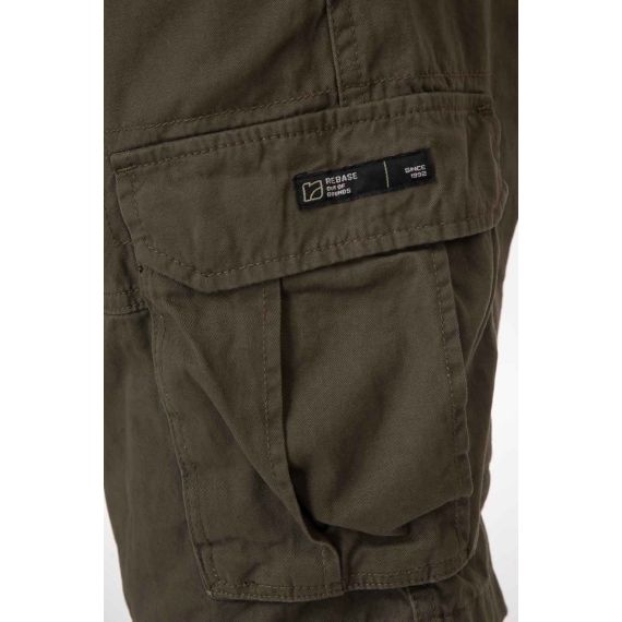 Rebase Ανδρική Βερμούδα Cargo 251RMSHO-7011 Khaki - Βερμούδες στο Bodyman