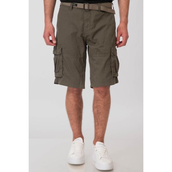 Rebase Ανδρική Βερμούδα Cargo 251RMSHO-7011 Khaki - Βερμούδες στο Bodyman