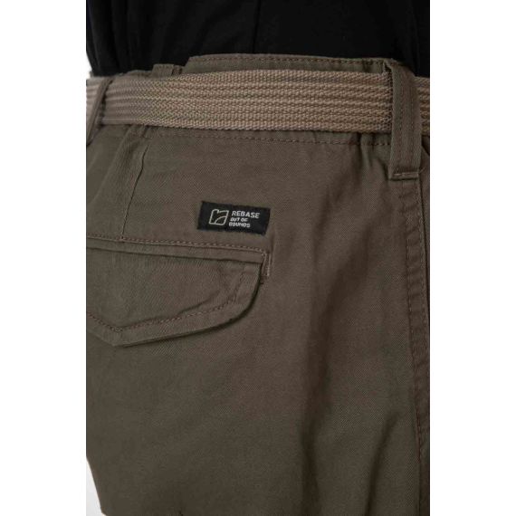 Rebase Ανδρική Βερμούδα Cargo 251RMSHO-7011 Khaki - Βερμούδες στο Bodyman