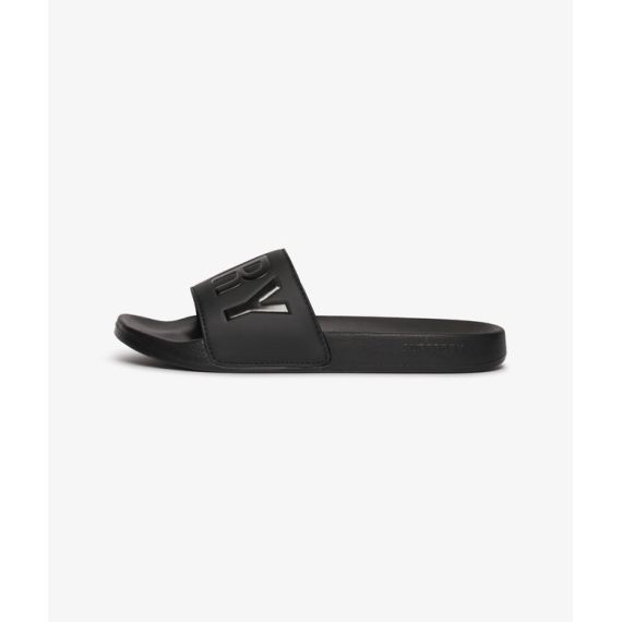 Superdry Σαγιονάρες Pool Slide MF310266A-02A Core Graphic Black - ΣΑΓΙΟΝΑΡΕΣ στο Bodyman