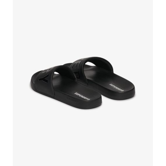 Superdry Σαγιονάρες Pool Slide MF310266A-02A Core Graphic Black - ΣΑΓΙΟΝΑΡΕΣ στο Bodyman