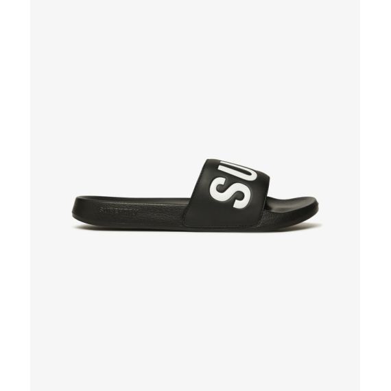 Superdry Σαγιονάρες Pool Slide MF310266A-33B Core Graphic Black Optic - ΣΑΓΙΟΝΑΡΕΣ στο Bodyman