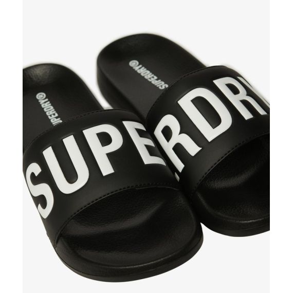 Superdry Σαγιονάρες Pool Slide MF310266A-33B Core Graphic Black Optic - ΣΑΓΙΟΝΑΡΕΣ στο Bodyman