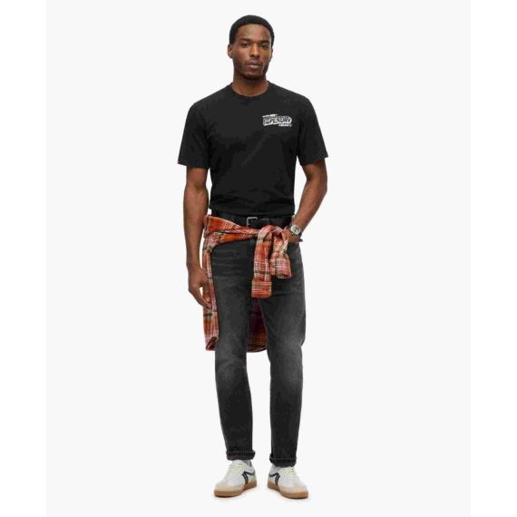 Superdry Ανδρική Μπλούζα M1012124A-02A B-Movie Graphic Loose Black - T-Shirt  στο Bodyman