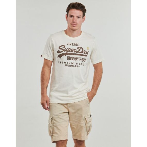 Superdry Ανδρικό Κοντομάνικο T-Shirt M1012110A-003 Workwear Relaxed Riff White - T-Shirt  στο Bodyman