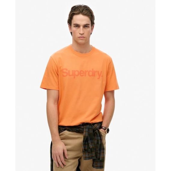 Superdry Ανδρικό Κοντομάνικο T-Shirt M1012121A-YRW Core Logo City Orange - T-Shirt  στο Bodyman