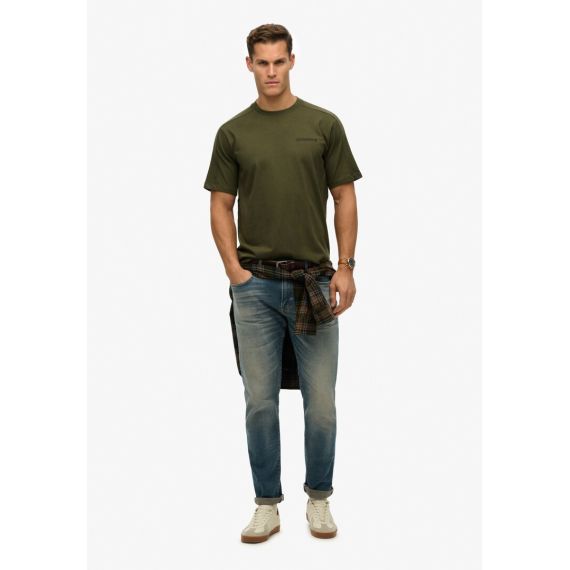 Superdry Ανδρική Μπλούζα M1012225A-D8B Tech Relaxed Khaki - T-Shirt  στο Bodyman