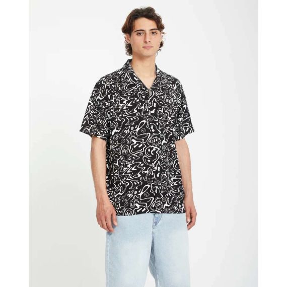 Volcom Shirt A0412506-BLK Filip Rygalski Black - Κοντομάνικα πουκάμισα στο Bodyman