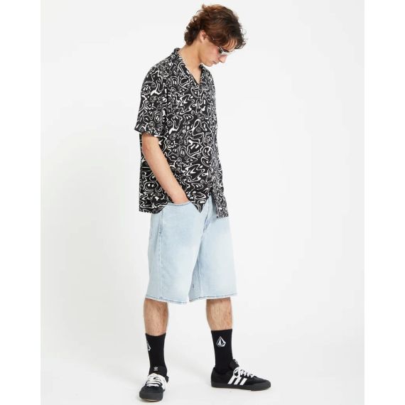 Volcom Shirt A0412506-BLK Filip Rygalski Black - Κοντομάνικα πουκάμισα στο Bodyman