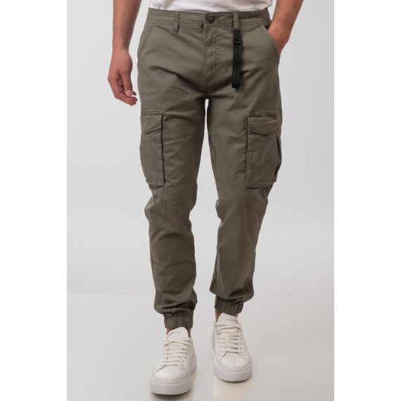 Rebase Ανδρικό Παντελόνι Cargo 251RCCP-4025 LT Olive - Παντελόνια στο Bodyman