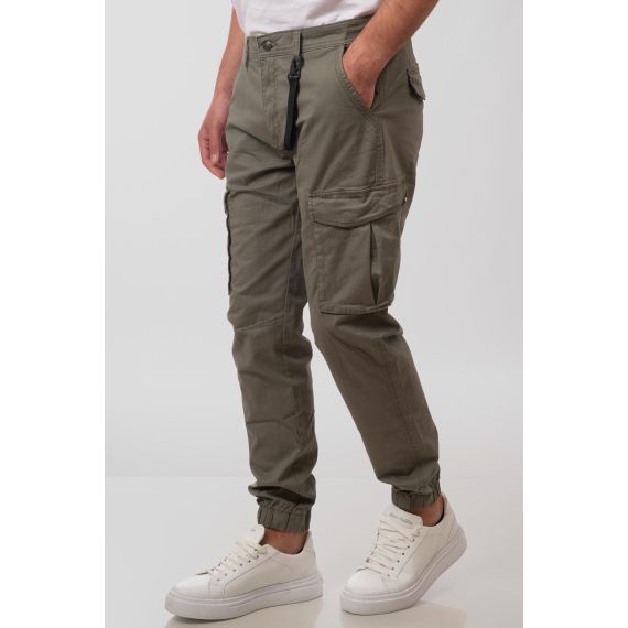 Rebase Ανδρικό Παντελόνι Cargo 251RCCP-4025 LT Olive - Παντελόνια στο Bodyman