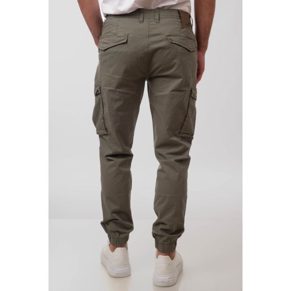 Rebase Ανδρικό Παντελόνι Cargo 251RCCP-4025 LT Olive - Παντελόνια στο Bodyman