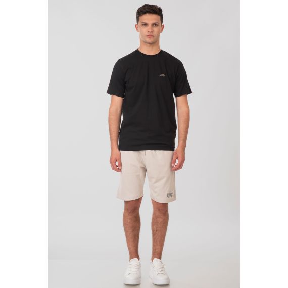 Rebase Ανδρική Μπλούζα  Βαμβακερή 251RTS-9014 Black - T-Shirt  στο Bodyman