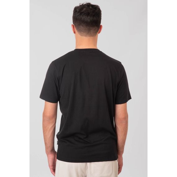Rebase Ανδρική Μπλούζα  Βαμβακερή 251RTS-9014 Black - T-Shirt  στο Bodyman