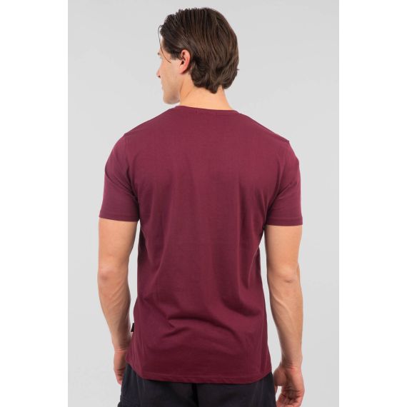 Rebase Ανδρική Μπλούζα  Βαμβακερή 251RTS-9014 Dark Raspberry - T-Shirt  στο Bodyman