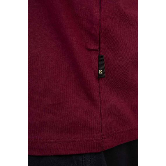 Rebase Ανδρική Μπλούζα  Βαμβακερή 251RTS-9014 Dark Raspberry - T-Shirt  στο Bodyman