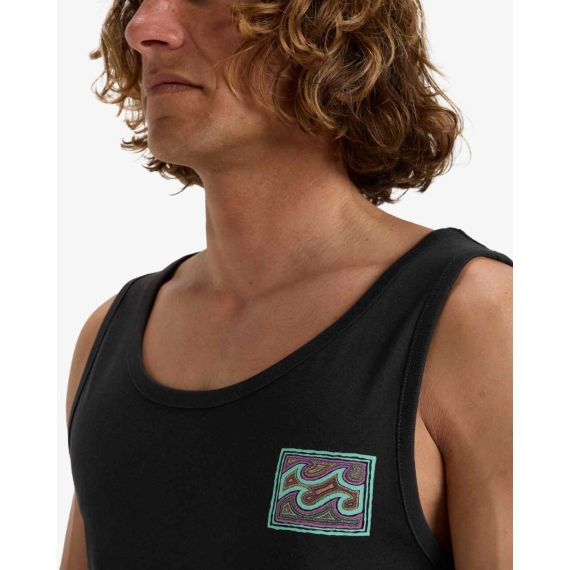 Billabong Αμάνικη Μπλούζα Tank EBYZT00302-WAA Crayon Wave Black - Αμάνικα T-shirt  στο Bodyman