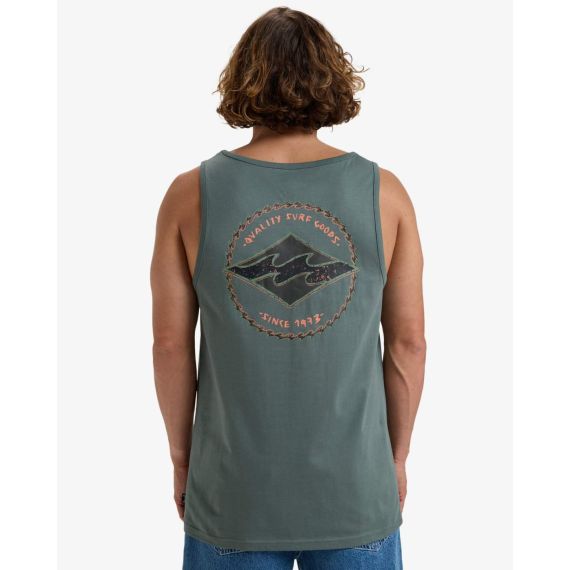 Billabong Αμάνικη Μπλούζα Tank EBYZT00303-GNY0 Rotor Diamond - Αμάνικα T-shirt  στο Bodyman