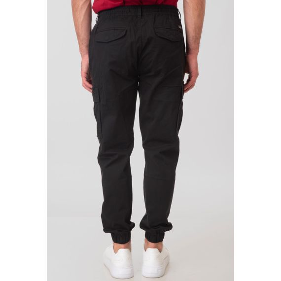 Rebase Ανδρικό Παντελόνι Cargo 251RCCP-4027 Black - Παντελόνια στο Bodyman