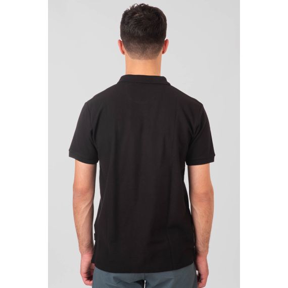 Rebase Ανδρική Μπλούζα  Polo Βαμβακερή 251RPS-3032 Black - Polo μπλούζες στο Bodyman