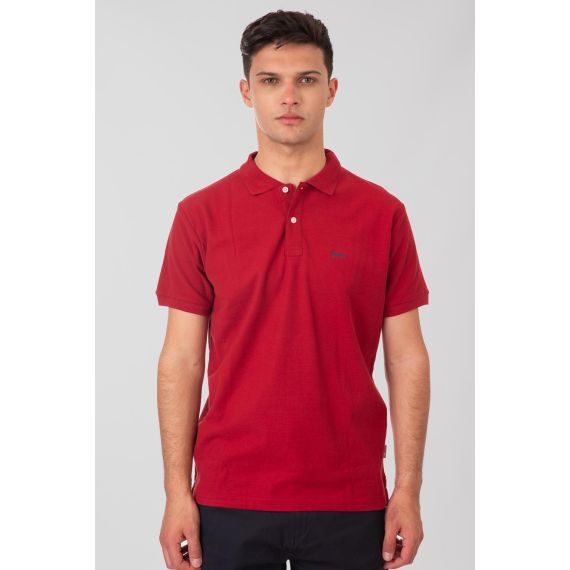 Rebase Ανδρική Μπλούζα  Polo Βαμβακερή 251RPS-3032 Red - Polo μπλούζες στο Bodyman