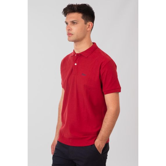 Rebase Ανδρική Μπλούζα  Polo Βαμβακερή 251RPS-3032 Red - Polo μπλούζες στο Bodyman