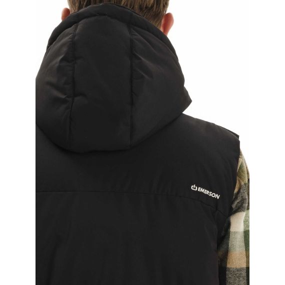 Emerson Ανδρικό Αμάνικο Μπουφάν Puffer 252.EM10.77 Black - ΝΕΕΣ ΠΑΡΑΛΑΒΕΣ στο Bodyman