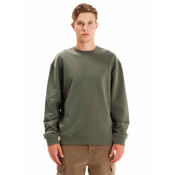 Emerson Ανδρικό Φούτερ Crew Neck 252.EM20.97-OLIVE-GREEN - ΝΕΕΣ ΠΑΡΑΛΑΒΕΣ στο Bodyman