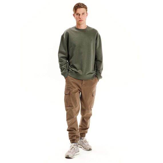 Emerson Ανδρικό Φούτερ Crew Neck 252.EM20.97-OLIVE-GREEN - ΝΕΕΣ ΠΑΡΑΛΑΒΕΣ στο Bodyman