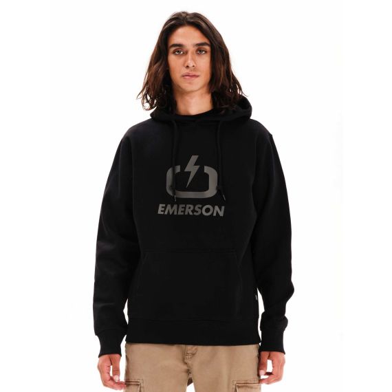 Emerson Ανδρικό Φούτερ Με Κουκούλα 252.EM20.01-BLACK-EBONY - ΝΕΕΣ ΠΑΡΑΛΑΒΕΣ στο Bodyman