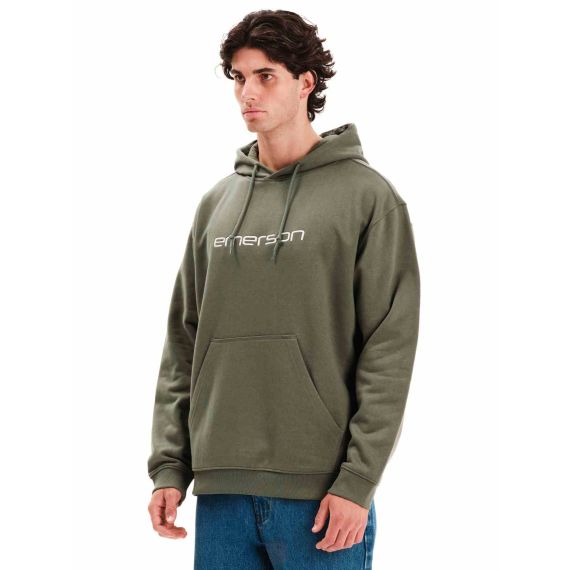 Emerson Ανδρικό Φούτερ Με Κουκούλα 252.EM20.06 Olive Green - ΝΕΕΣ ΠΑΡΑΛΑΒΕΣ στο Bodyman