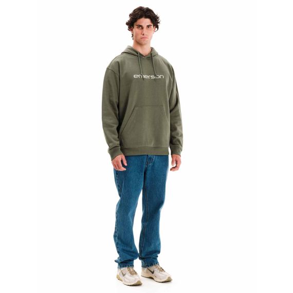 Emerson Ανδρικό Φούτερ Με Κουκούλα 252.EM20.06 Olive Green - ΝΕΕΣ ΠΑΡΑΛΑΒΕΣ στο Bodyman