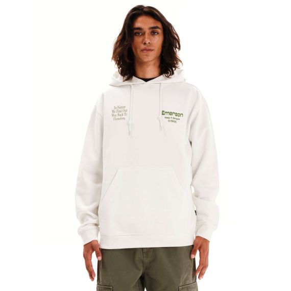 Emerson Ανδρικό Φούτερ Με Κουκούλα 252.EM20.13 Off White - ΝΕΕΣ ΠΑΡΑΛΑΒΕΣ στο Bodyman