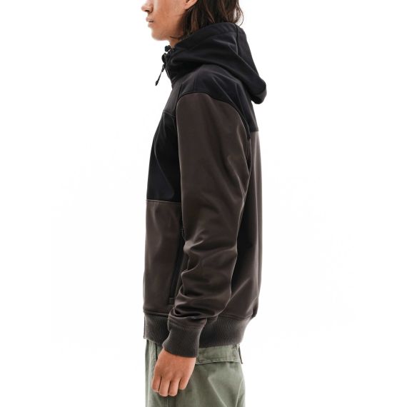 Emerson Ανδρικό Μπουφάν Bomber 252.EM11.37 D.Brown Black - ΝΕΕΣ ΠΑΡΑΛΑΒΕΣ στο Bodyman