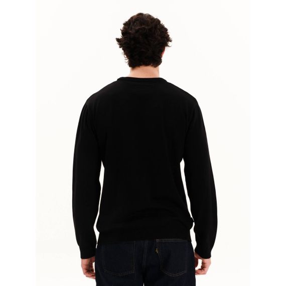 Emerson Ανδρικό Βαμβακερό Πουλόβερ 252.EM70.90 Black - ΝΕΕΣ ΠΑΡΑΛΑΒΕΣ στο Bodyman