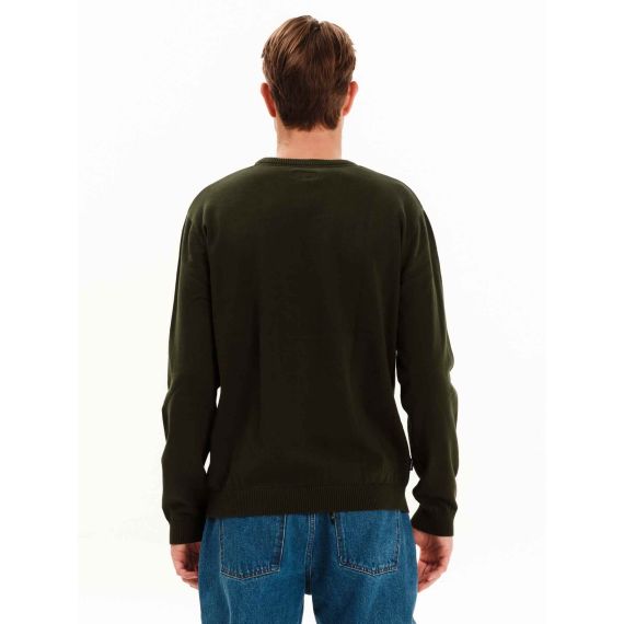 Emerson Ανδρικό Βαμβακερό Πουλόβερ 252.EM70.90 Olive - ΝΕΕΣ ΠΑΡΑΛΑΒΕΣ στο Bodyman