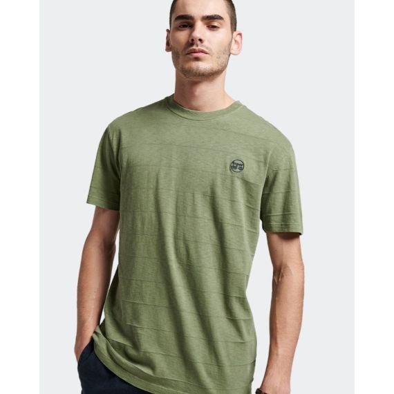 Superdry T-shirt M1011570A-ZTV Vintage Texture Tee Khaki - T-Shirt  στο Bodyman