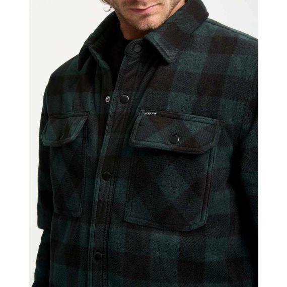 Volcom Ανδρικό πουκάμισο  Fleece A5832400-DPL Bowered LS - ΝΕΕΣ ΠΑΡΑΛΑΒΕΣ στο Bodyman