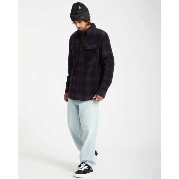 Volcom Ανδρικό πουκάμισο  Fleece A5832400-DPL Bowered LS - ΝΕΕΣ ΠΑΡΑΛΑΒΕΣ στο Bodyman