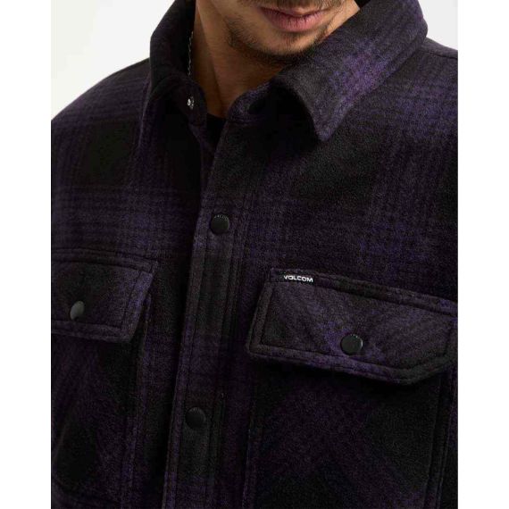 Volcom Ανδρικό πουκάμισο  Fleece A5832400-DPL Bowered LS - ΝΕΕΣ ΠΑΡΑΛΑΒΕΣ στο Bodyman