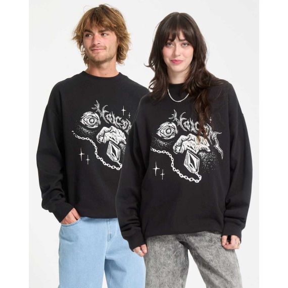 Volcom Ανδρικό Φούτερ Λαιμόκοψη A4632507-BLK Recto Verso Crew - ΝΕΕΣ ΠΑΡΑΛΑΒΕΣ στο Bodyman